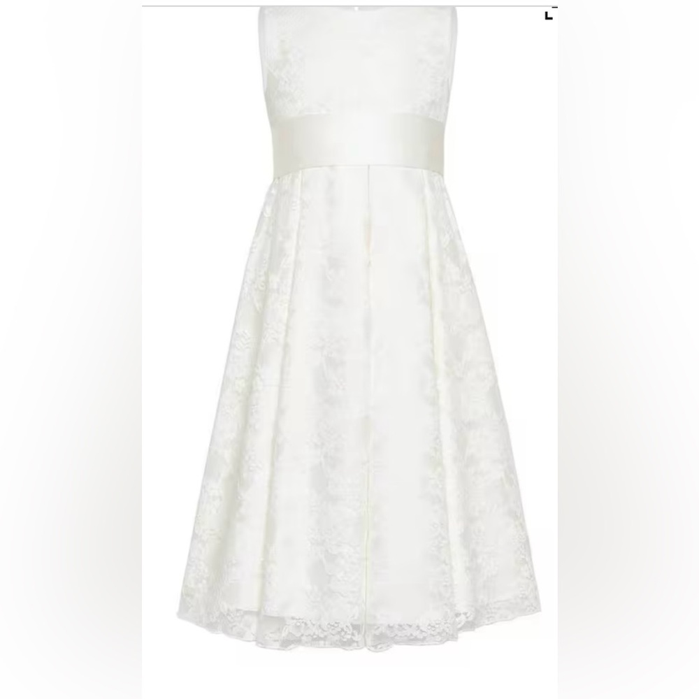 John Lewis Heirloom Collection Charlotte Lace Bridesmaid Dress, Ivory size 6 - Picture 6 of 16